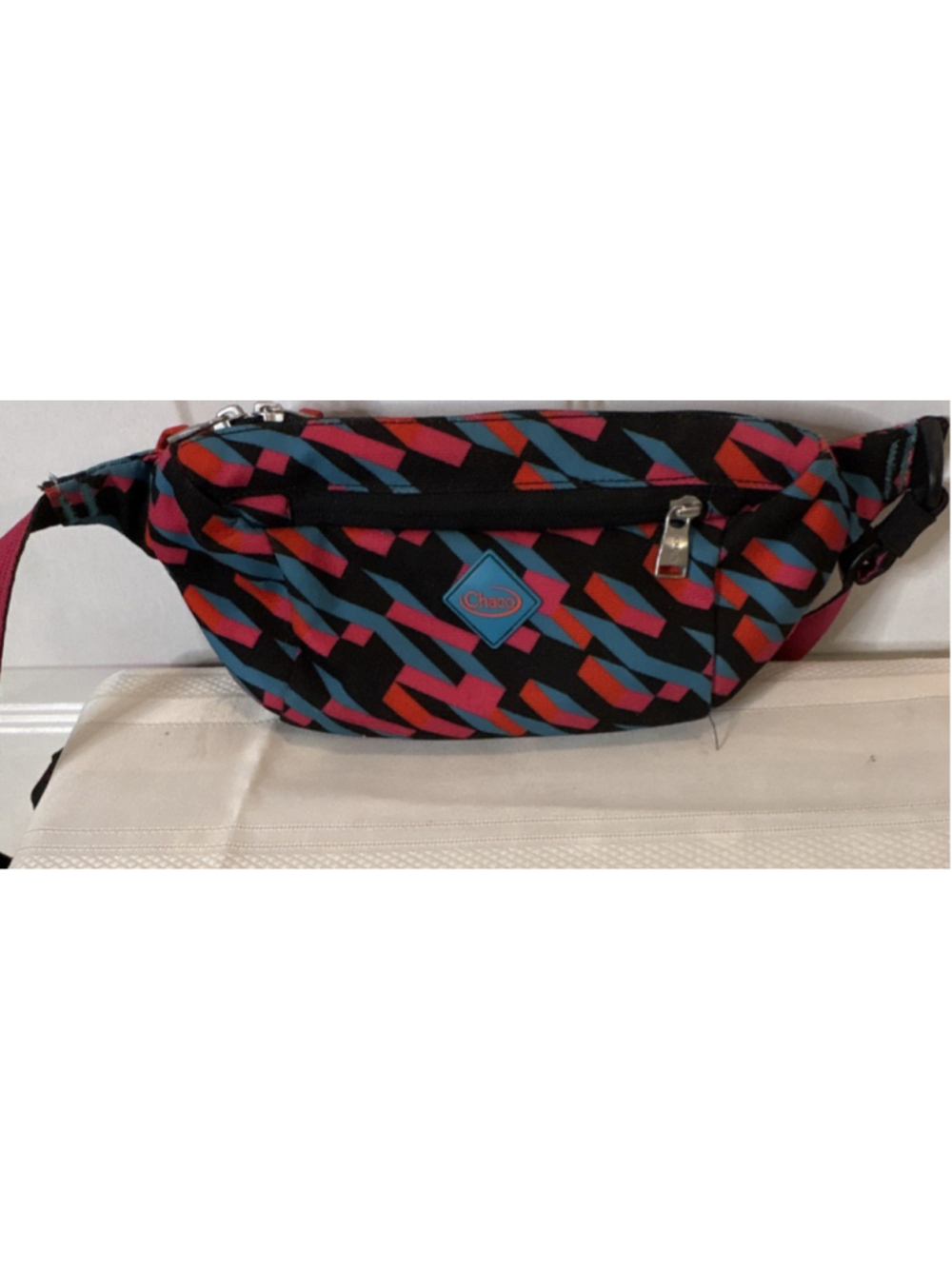 Chaco Multicolor Polyester Hiking Waist Pack Zip Buckle Closure Unisex